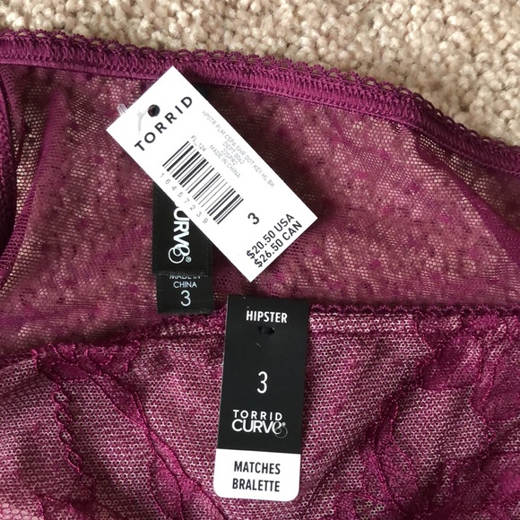 NWT Torrid Plum Keyhole Panties - Picture 5 of 5